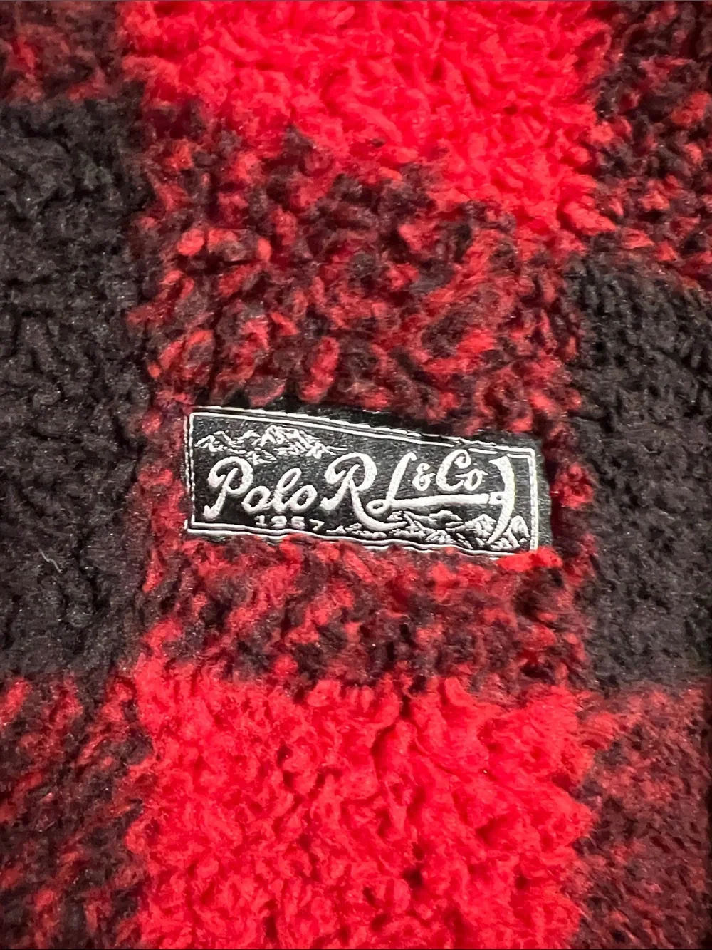 Polo Ralph Lauren Buffalo Plaid Sherpa Fleece Zip Hoodie